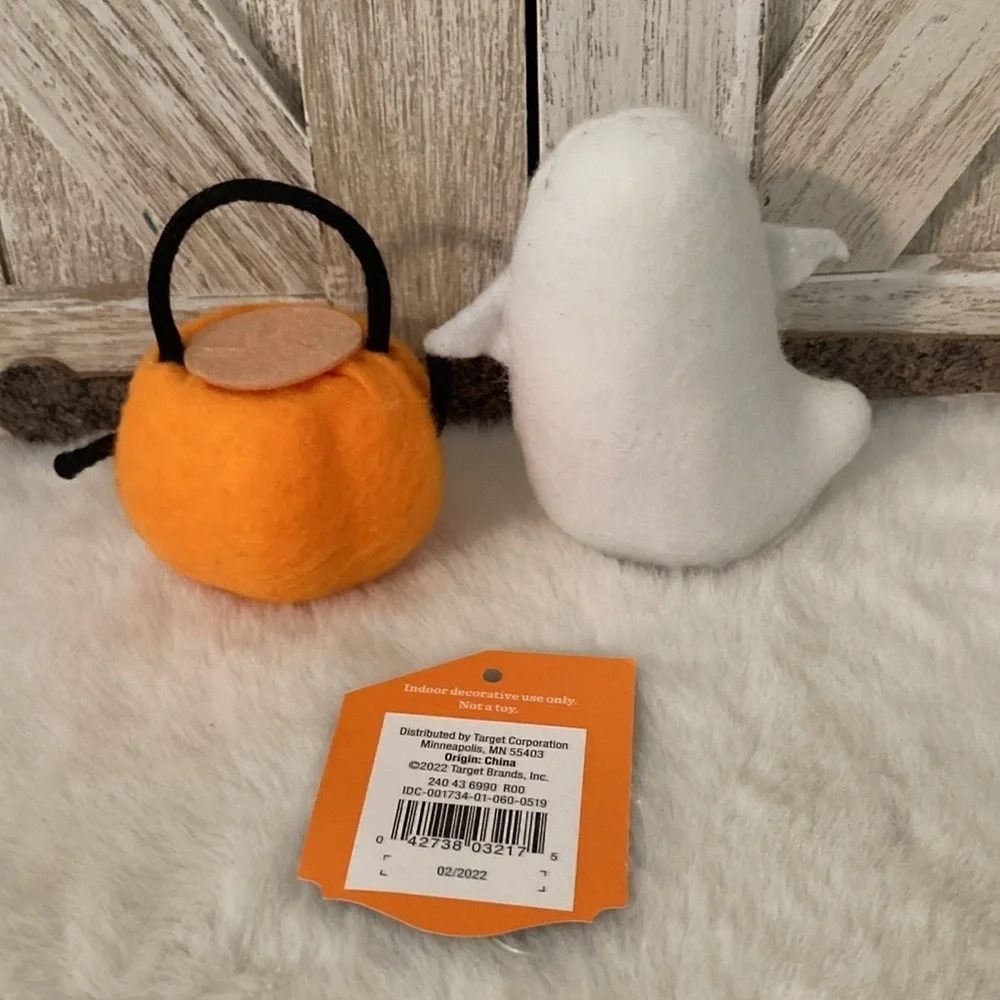 Target Hyde and Eek Halloween Ghost and Jack O Lantern Figurine